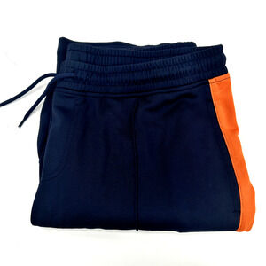 Boden Sweatpants Mens Large Track Pants Navy Blue Orange Comfy + Pockets Coastal